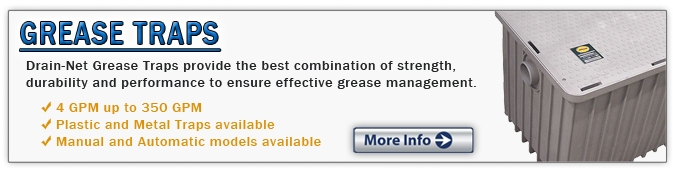 Grease Traps and Interceptors for restaurants and commercial kitchens