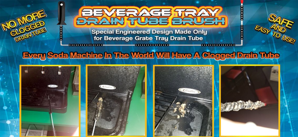 drain-nethomepageslideshowbanner-beveragetraybrush Floor Sink DEFENDER - Eliminate Fruit Flies, Odors, and Grease Buildup - Drain-Net