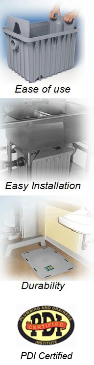 Drain-Net Grease Trap Cut Out