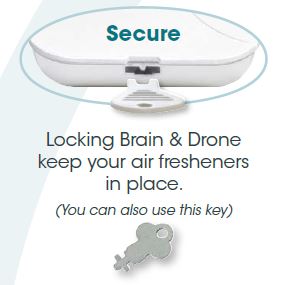 Brain and drone restroom air freshener