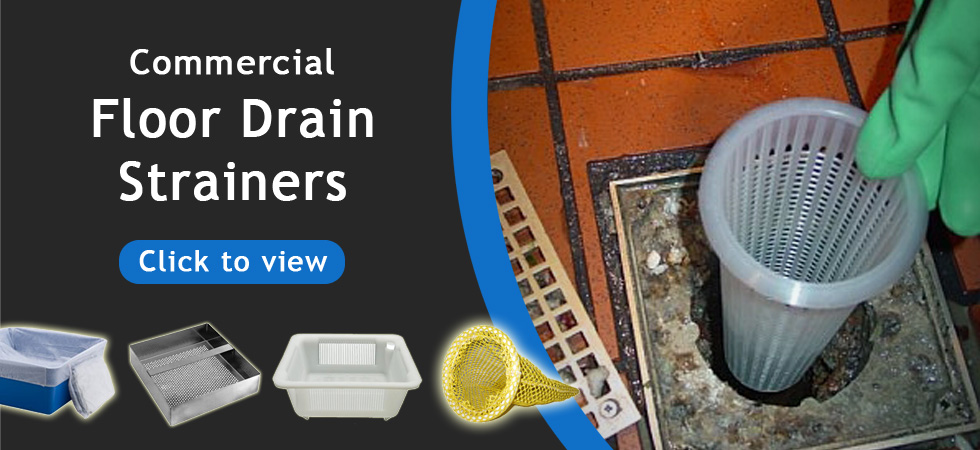 Drain-Net-banner-Drain-Strainers6 Grease Sock - Absorb FOG in Floor Drains - Drain-Net