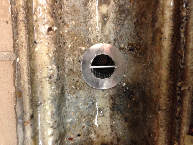 trough drain strainer