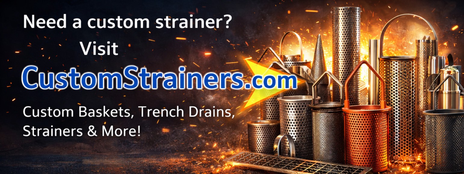 custom strainers banner