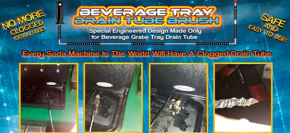 drain-nethomepageslideshowbanner-beveragetraybrush Grease Sock - Absorb FOG in Floor Drains - Drain-Net