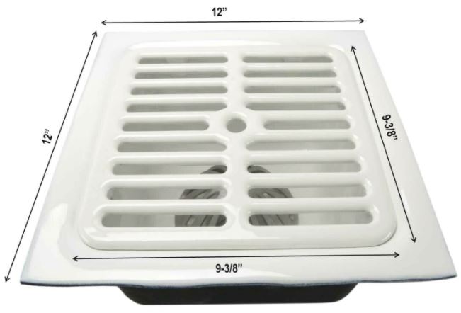 Replace a floor sink grate