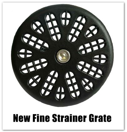 fine strainer grate drain lock