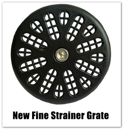 fine strainer grate drain lock
