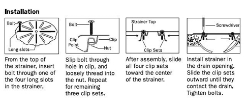 adjustable%20drain%20strainer%20instructions image Adjustable Drain Strainer with locking capability