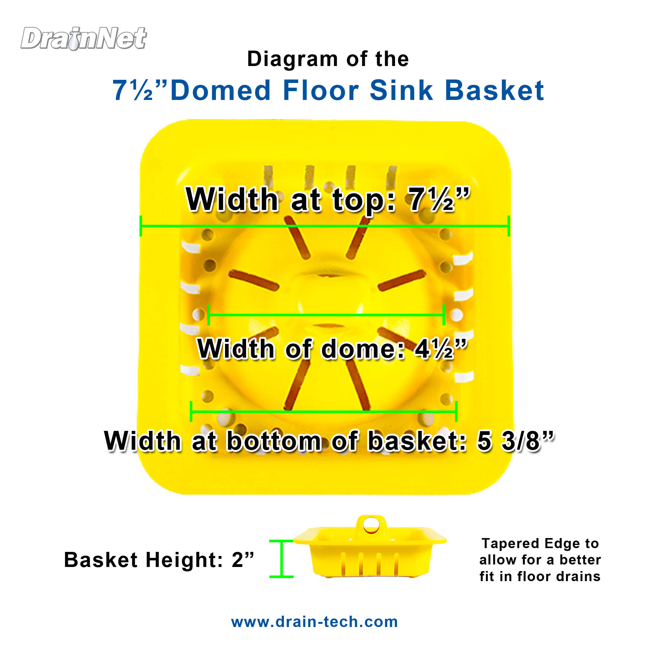 Domed Basket Diagram 7 and half