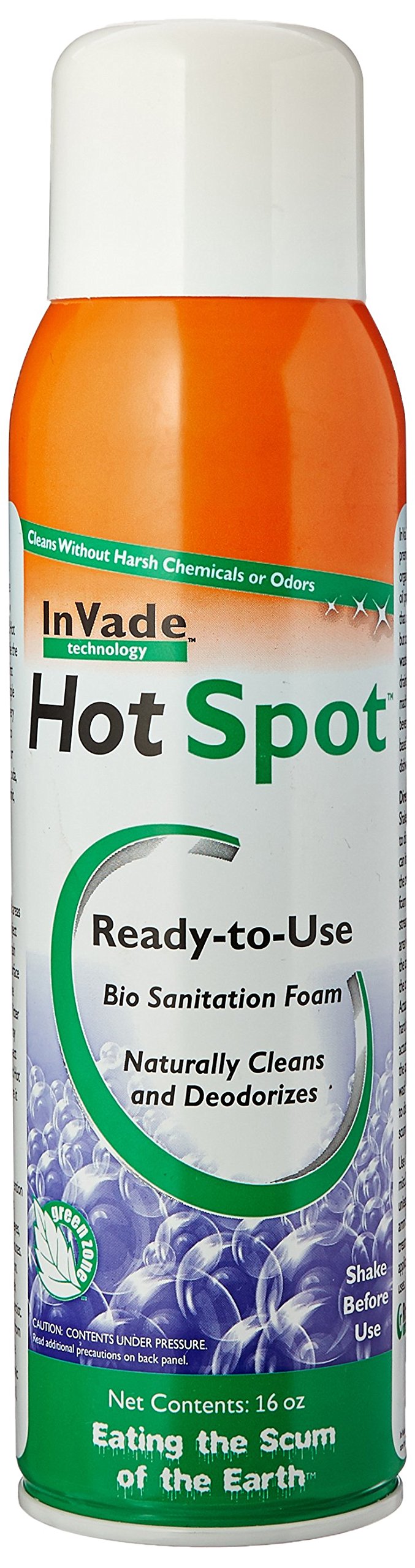 Invade Hot Spot Foaming Drain Cleaner 16 oz can