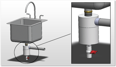 Microceptor Under Sink Coffee Grounds Interceptor