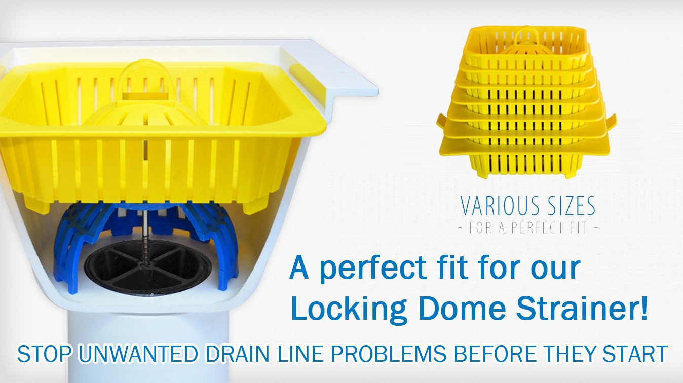 large safety basket for permadrain dome strainer in floor sinks