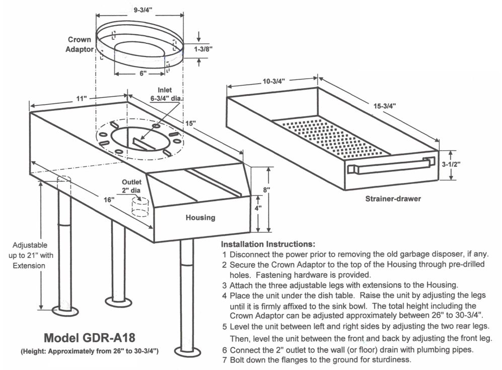 GDR-A18 Installation Instructions