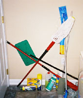 notinstaled Wall-Mounted Mop Stop Organizer | Restaurants Cleaning Mop Room - Drain-Net