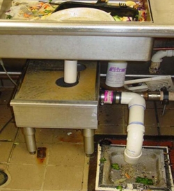Garbage Disposal Replacement Unit in Commercial Kitchen