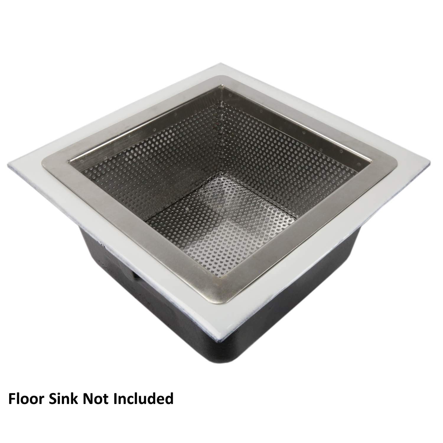 10 inch stainless steel floor sink basket for restaurants - Drain-Net