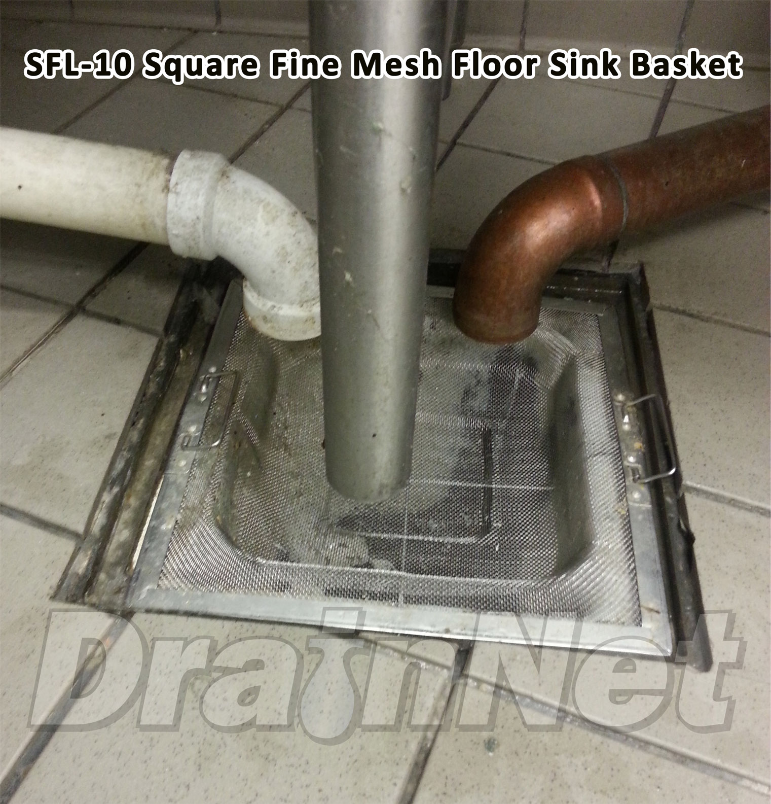 Stainless Steel Drain Strainer Fine Mesh W Flange For 8 5 Square Floor Sink