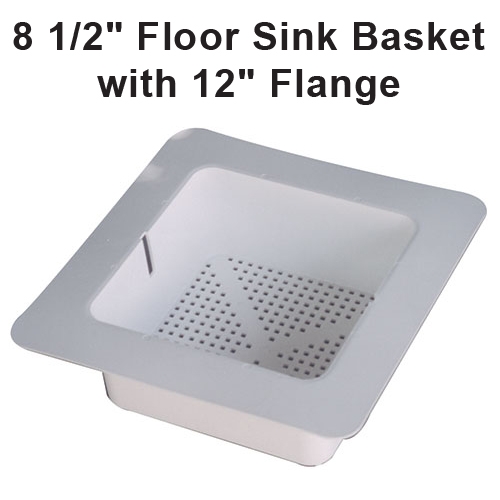 8 1 2 Plastic Floor Sink Basket With 12 Flange