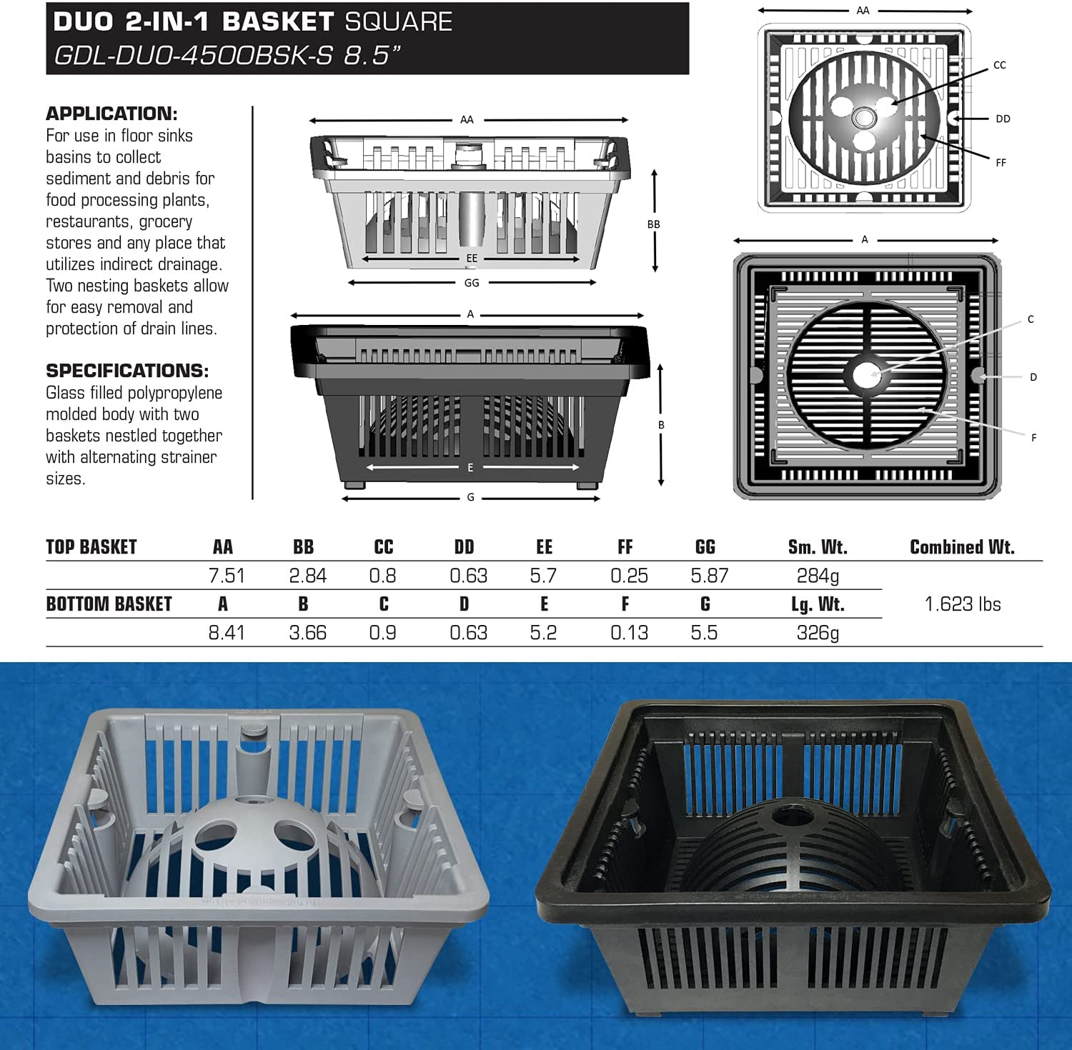 DUO FLIP SINK BASIN 