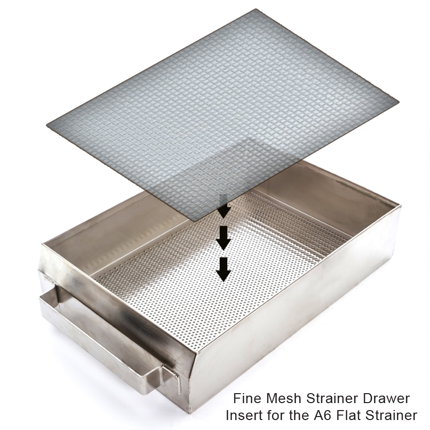Fine Mesh Strainer Drawer Insert for A6 Flat Strainer