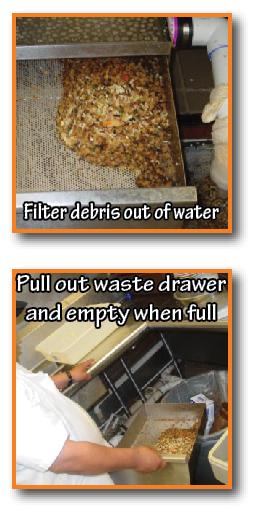 wet waste debris