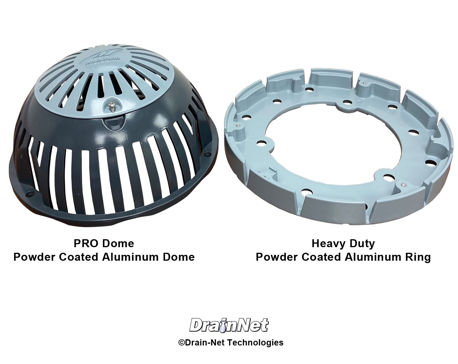 PRO Dome 10" cast aluminum dome strainer with easy clean out