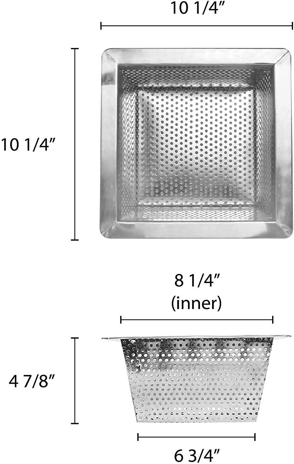 slfds510_floor_sink_basket_-_specs Stainless Steel Drain Strainers | Drain-Net