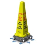 Hurricone Wet Floor Sign with Cordless Floor Dryer