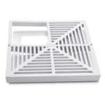 12&quot; x 12&quot; Floor Sink Grate - PVC 3/4 Grate