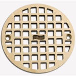 Jay R. Smith 5 in Round Drain - Polished Nickel Bronze Grate W/Screws