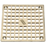 Zurn 6&quot; Square Floor Drain Grate Cover PN400-6S-GRID-W/SCR 