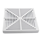 12&quot; x 12&quot; Floor Sink Grate - JP2370-F PVC Full Grate