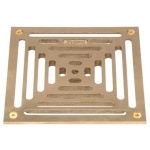 Zurn 8" x 8" Square Floor Drain Cover, Brass
