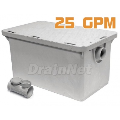 25 GPM Plastic Grease Trap