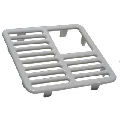 Floor Sink Grate - Cast iron porcelain with ceramic surface 9-3/8&quot; - 3/4 Grate