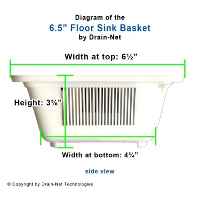 6 and half inch floor sink basket drain strainer