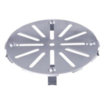 Monet 4 Round Drain Strainer Cover - Brushed Stainless