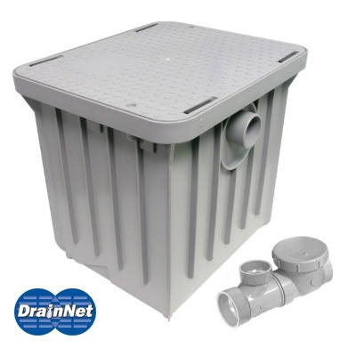 Compact Plastic Grease Trap 20 LBS / 10 GPM