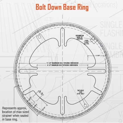 Cast Iron Retrofit Ring for Roof Drains