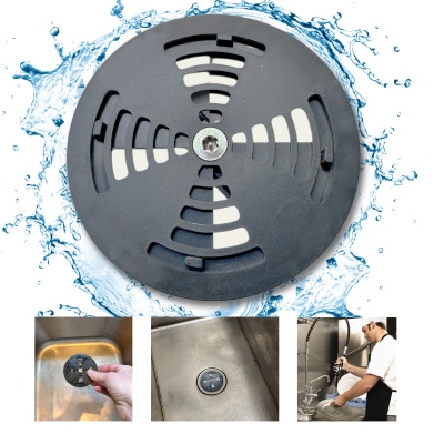 Drain Armor™ Twist Lock - Commercial Sink Strainer Drain Lock with sink stopper 