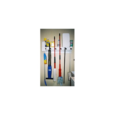 Wall-Mounted Mop Stop Organizer