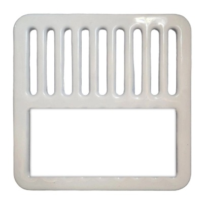 Josam 9x9 inch Replacement Grate grate Porcelain - 49320A HALF Grate