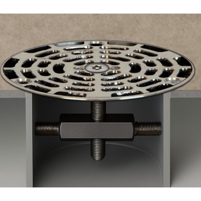 Josam 7" Round Drain Cover with Lock and Stop