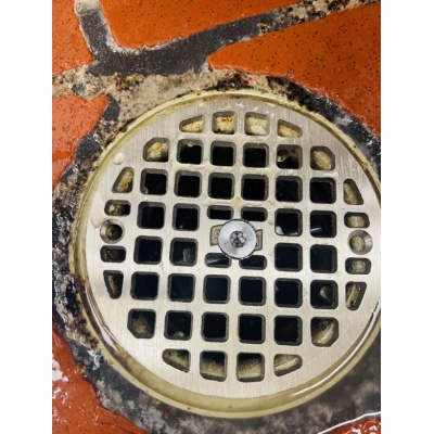 Zurn 6" Dia. Round Floor Drain Cover with Lock and Stop Drain Lock