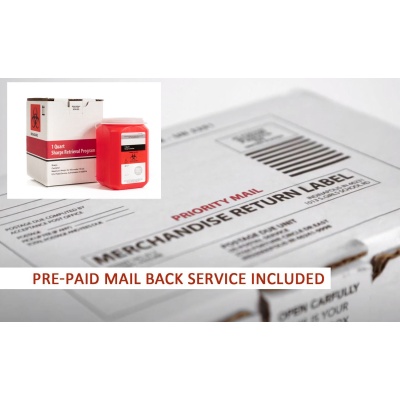 pre-paid mail back service for sharps container