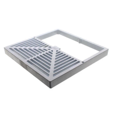 12&quot; x 12&quot; Floor Sink Grate - PVC Half Grate